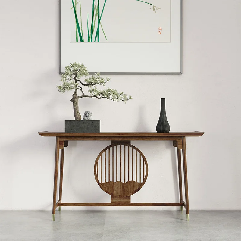 

Bar case porch table offering table modern simple black walnut porch cabinet end view table