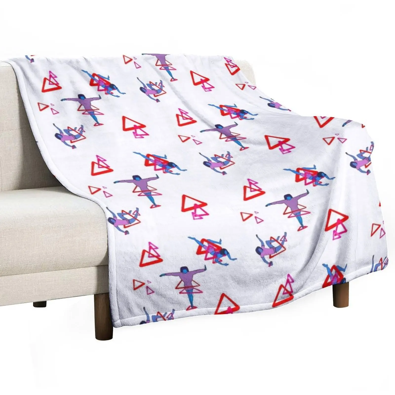 Women and Triangles Throw Blanket Luxury Brand For Sofa Thin Thin Decorative Sofas Blankets