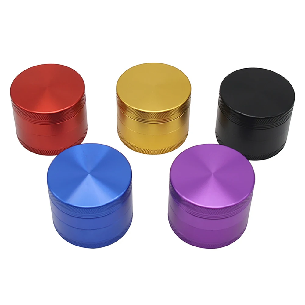 75mm Herb Grinders, 4-layers Al Alloy Spice Mills, Crusher Kitchen Tools, Smoking Accessories for Friends, Holiday Gifts