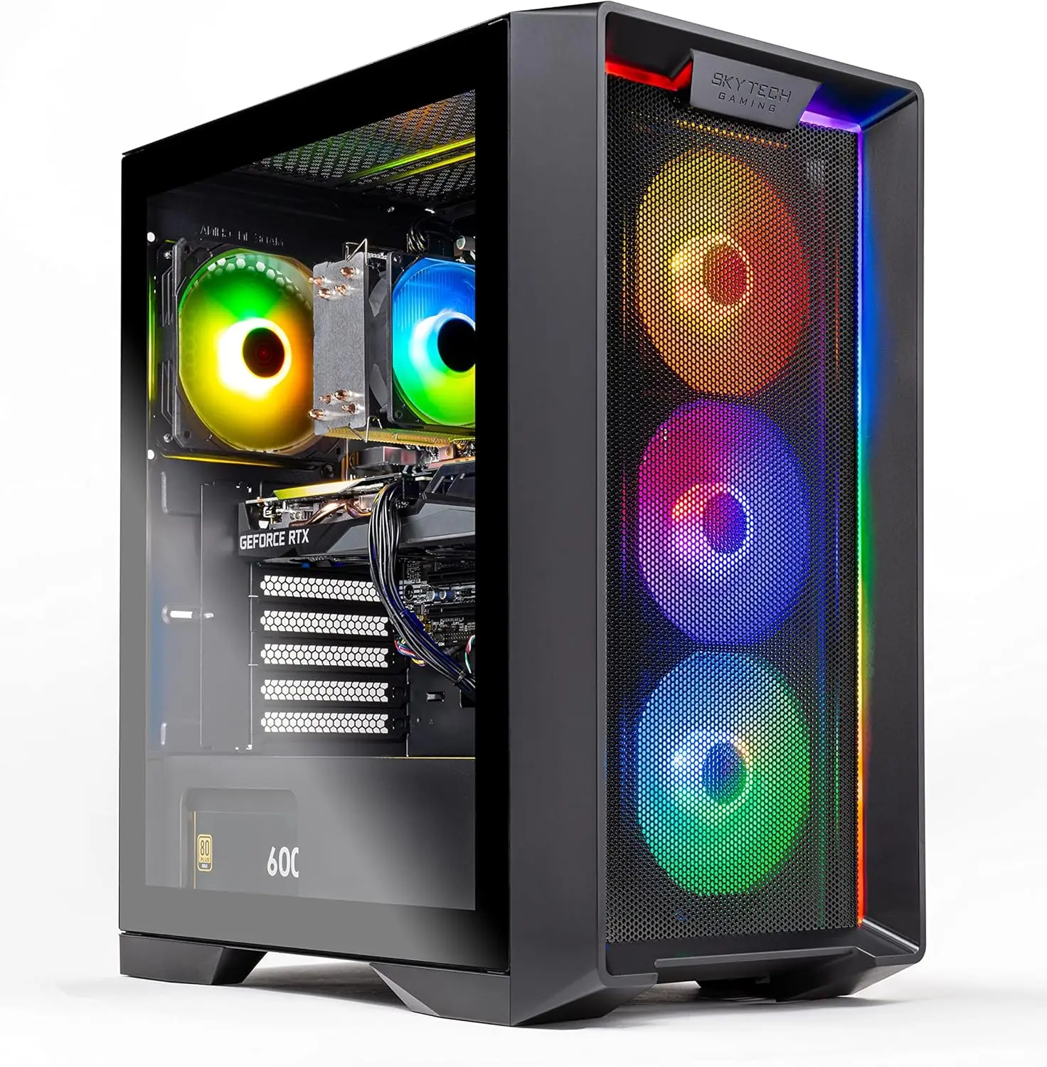 

Skytech Gaming Nebula Desktop PC, Ryzen 7 5700 3.7 GHz (4.6GHz Turbo), NVIDIA RTX 5060 Ti 16GB, 1TB Gen4 NVMe SSD, 32GB DDR4