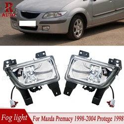 R-AUTO Fog Light Assembily Front Bumper Fog Lamp BJ B25G-51-680 B25G-51-690 For Mazda Premacy 1998-2004 Protege 1998 car-styling