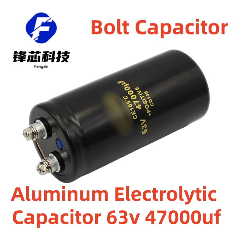 

63v 47000uf 50x105 Aluminum Electrolytic Capacitor Inverter Welder Screw Foot Bolt Capacitor