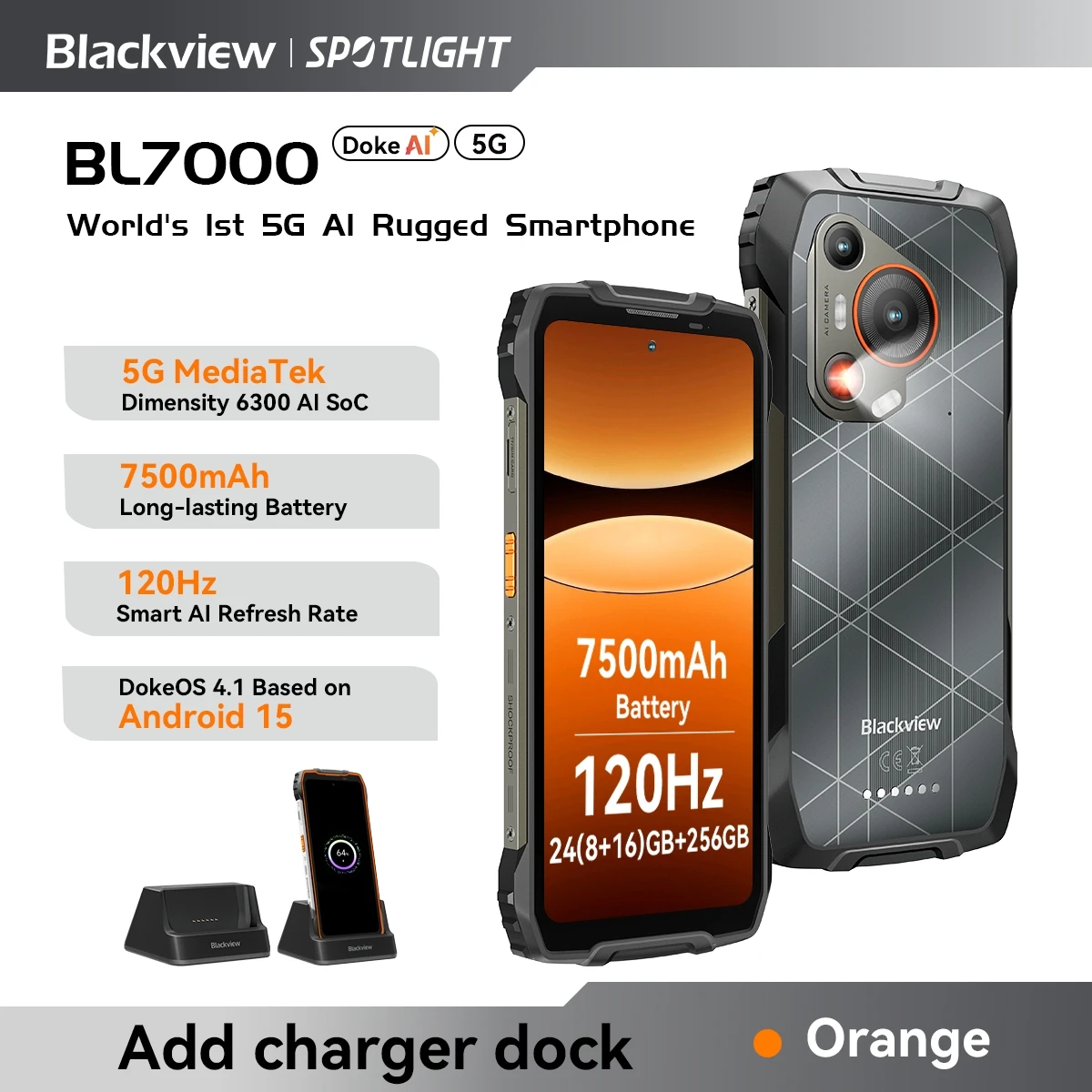 かにみそさん専用【新品】Blackview BL7000 5G 本体その他 BLACKVIEW BL7000 5G AIタフネススマホ Deepseek GPT Android 15