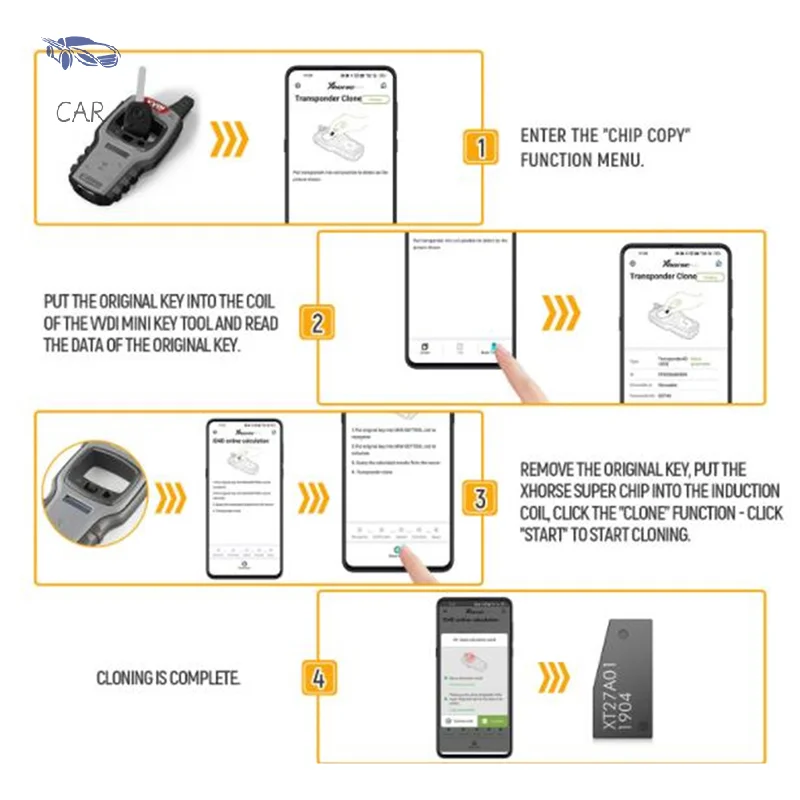 VVDI Chip Super Chip XT27A Transponder Chip for VVDI Mini Key Tool for Super Chip For ID46/40/43/4D/8C/8A/T3/47