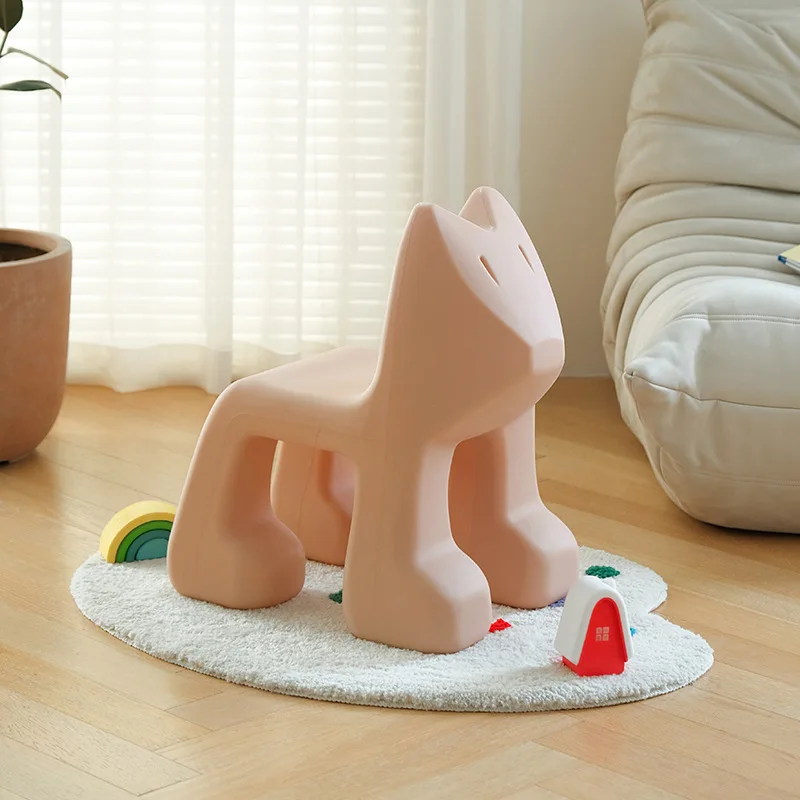 Chair cartoon animal seat plastic thickened children's chair kindergarten