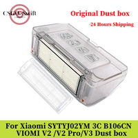 Original Dust Box For Xiaomi Mijia Mop STYTJ02YM 3C B106CN VIOMI V2  Robot Vacuum Cleaner Dust Bin Replacement Accessories
