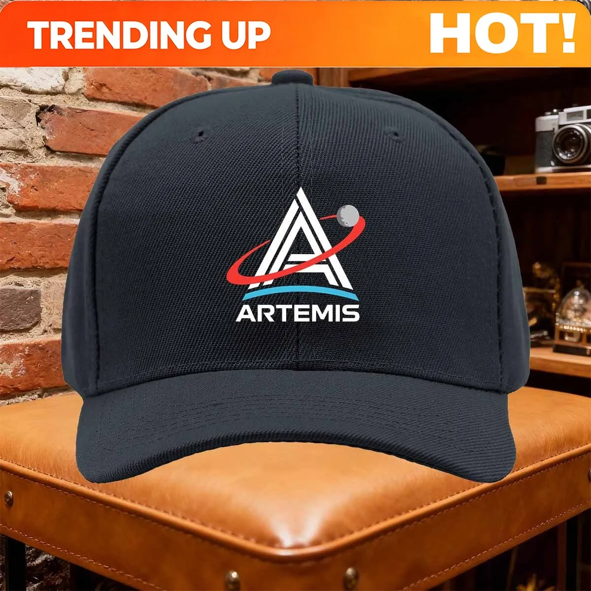 Artemis Program Logo Mars 2024 Space Astronaut Trucker Hat - Adjustable Cap with Artemis & Mars Design, Lightweight