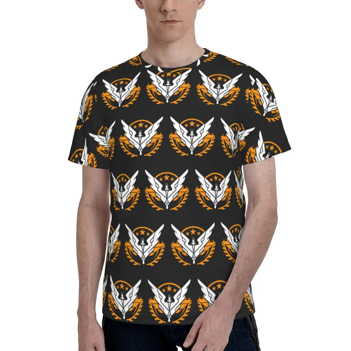 Elite Dangerous - Triple Elite T-Shirt for Men Cotton T Shirts Men's Short Sleeve O-Neck Summer Clothes Tops