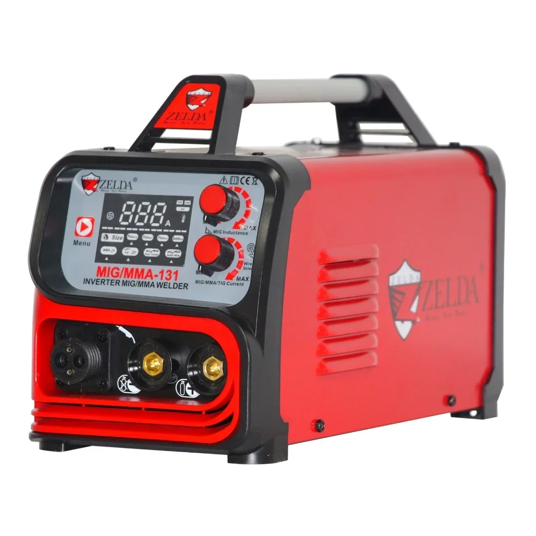 Co2 4 in 1 MIG MAG ARC TIG Gas & Gasless Welders 130 Soldadora Welding Stepless Wire Feeder Welding Machines for Mig Soudeur