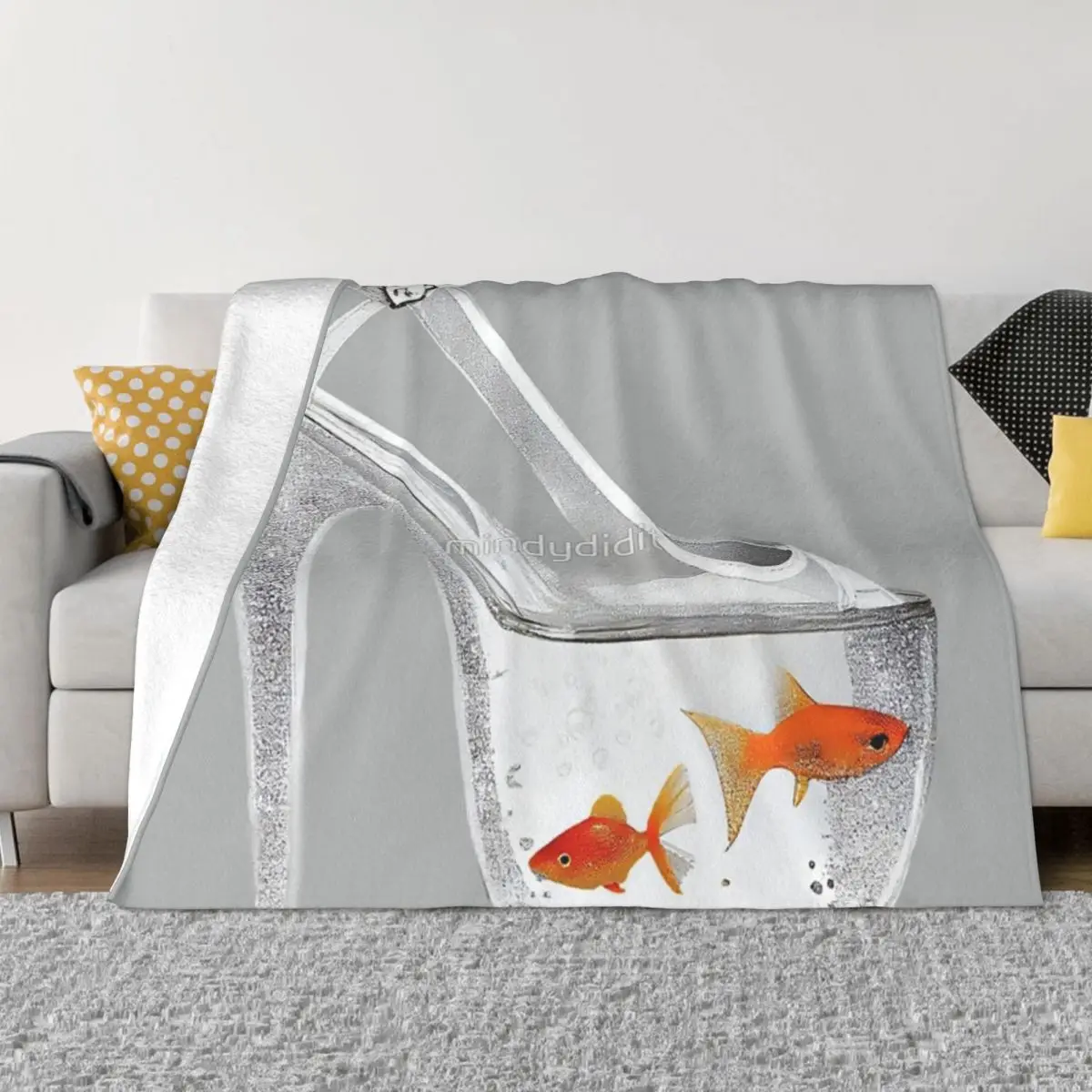 Sparkle Fish Platform Shoe Four Seasons Universal Blanket Travel Can Be CoveredChristmas Present