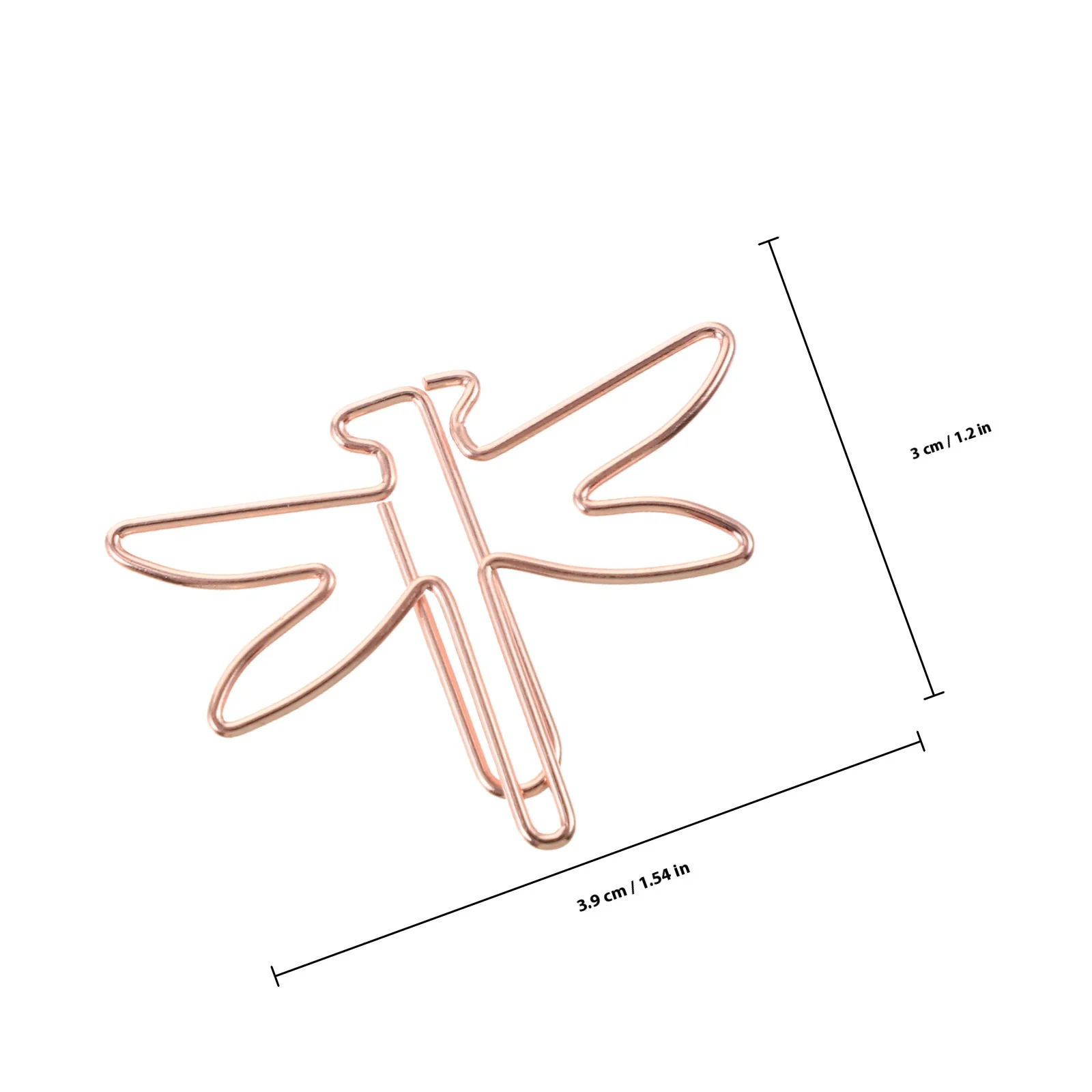 20Pcs Creative Insect Paper Clips Fine Craftsmanship Metal Small Paperclips for Office Stationery Decoration Page Marker Holders