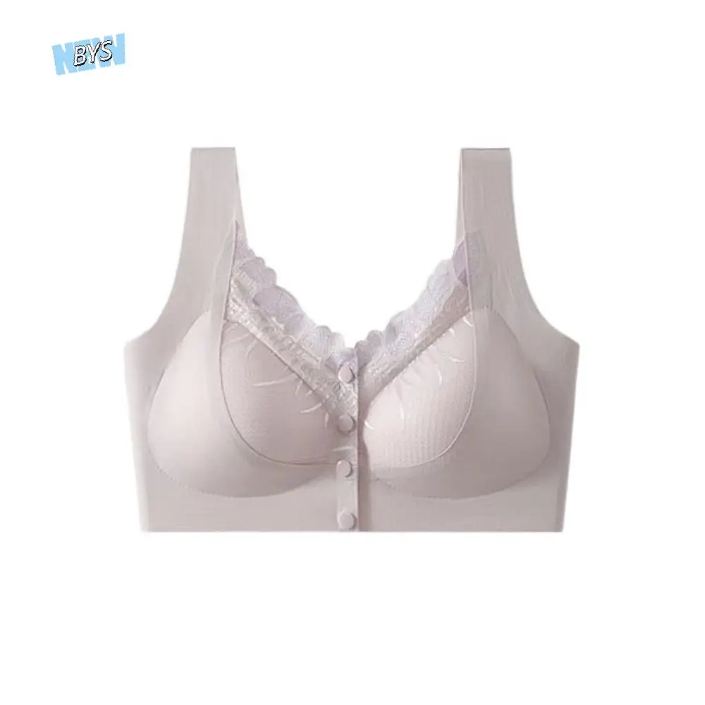 حمالة صدر حلوة بإبزيم أمامي مقاس كبير، ملابس داخلية نسائية شبكية من الدانتيل، ملابس داخلية مريحة، حمالة صدر لاسلكية بدون خياطة لليوجا