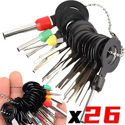 Car Pin Extractor Terminal Removal Tool 18/26pcs Ejector Kit Wiring Crimp Connector Puller Plug Repair Hand Tool Accessories