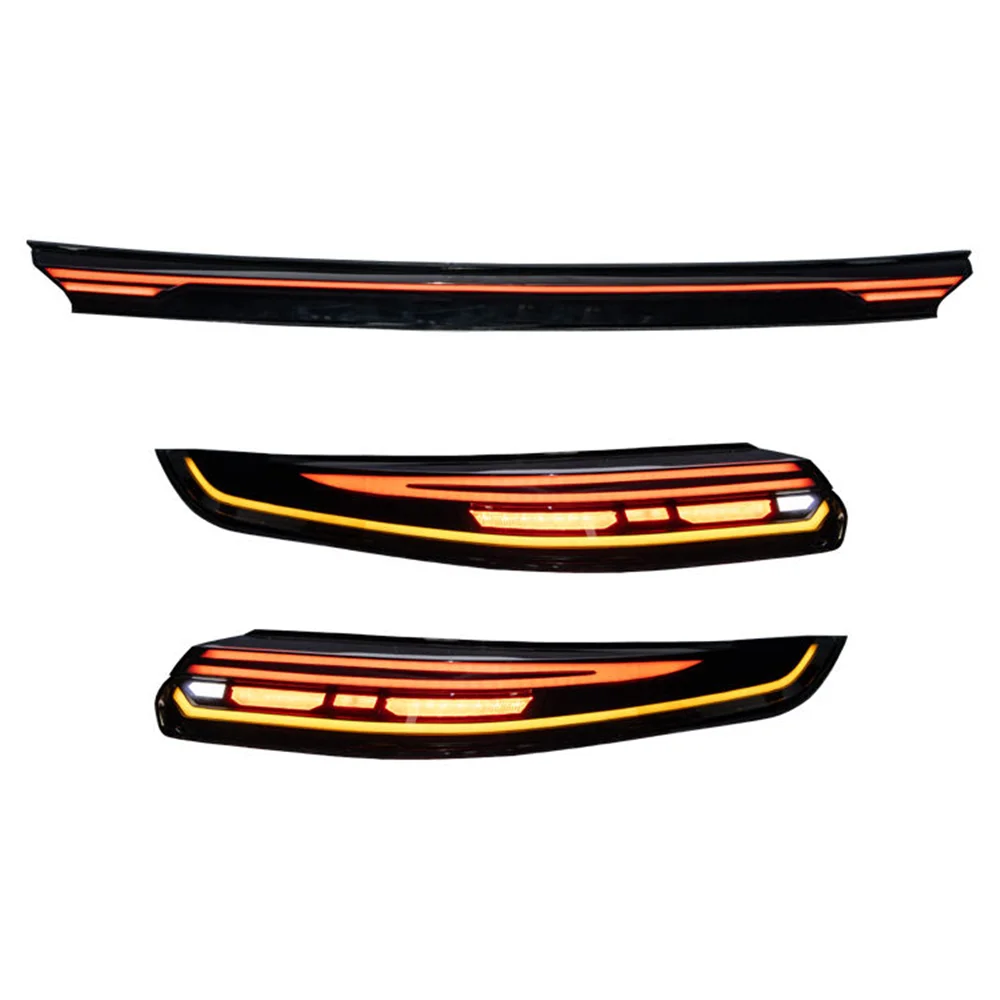 2023 Black Color 971 Style Taillight Assembly Upgrade for Porsche Panamera 970.2 2014-2016 Facelift Through Taillight Rear Lamp