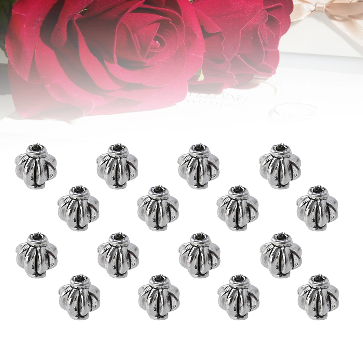 

100 PCS Alloy Bracelet Necklace Beads Spacer for Bracelets Charms Jewelry Making