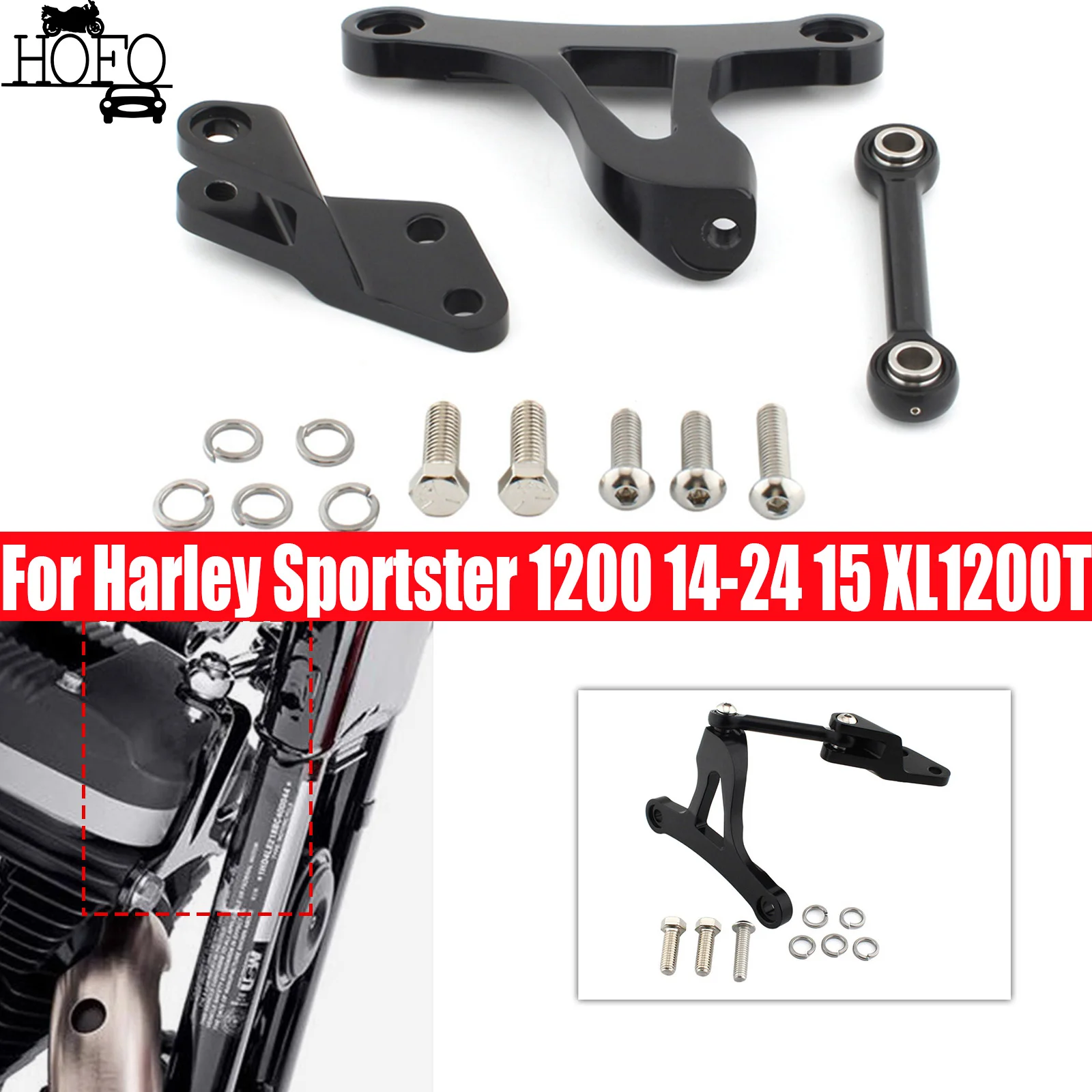 Motorcycle Front Engine Mount Bracket For Harley-Davidson Sportster 1200 883 1200 Nightster XL1200N XL883 XL883L XL883LP XL883C