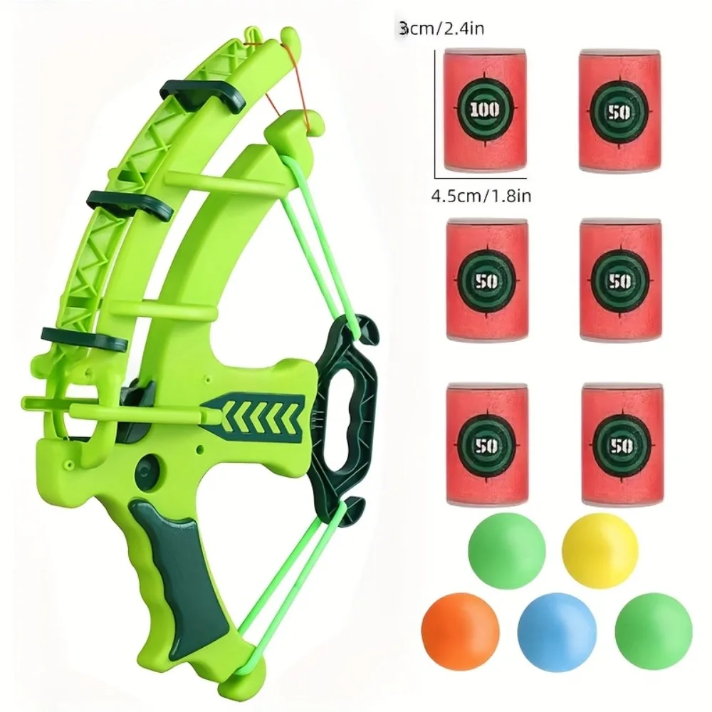 Interactive Archery Game Set with Colored Balls, Indoor/Outdoor Family Fun and Parent-Child Bonding, Educational Soft Dart Toy