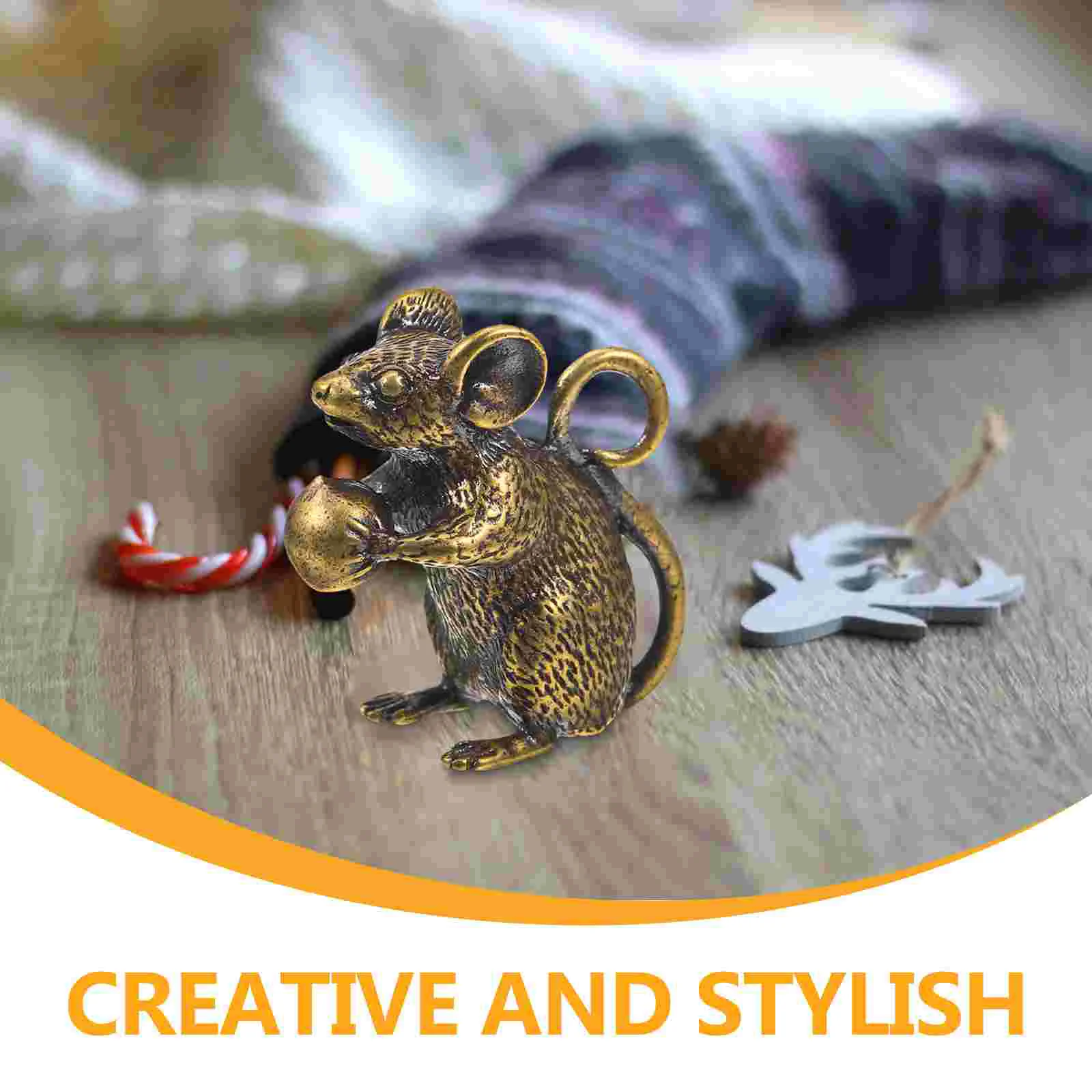 Office Decoration DIY Jewelry Accessories Copper Pendant Mouse Findings Keychain Gift Brass Charm Bag Ornament