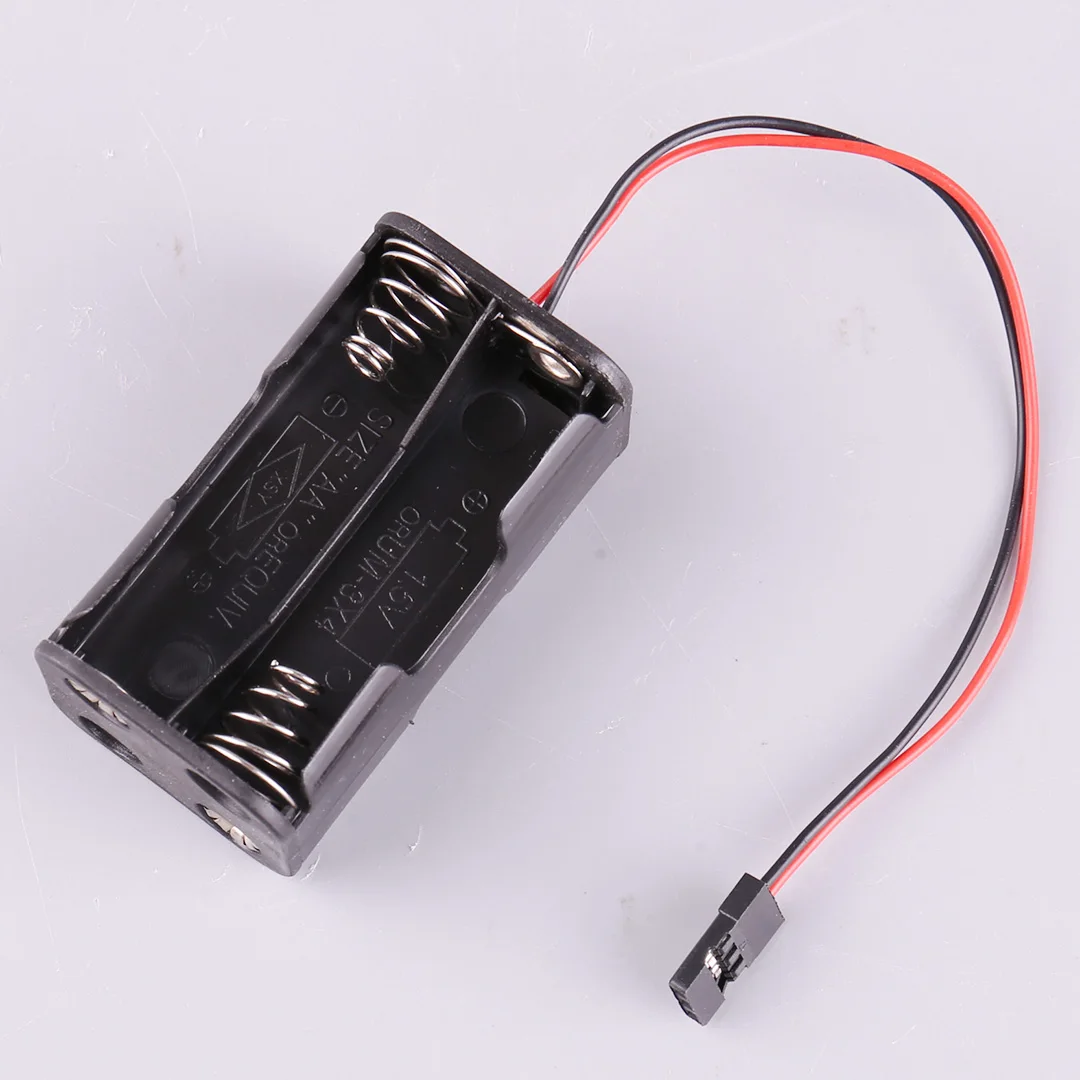 

4PCS/lot Receiver Battery Pack Case Box 4 x AA JST Connector Battery Insert Compartment for 1/8 1/10 1/16 RC Model Nitro Car HSP