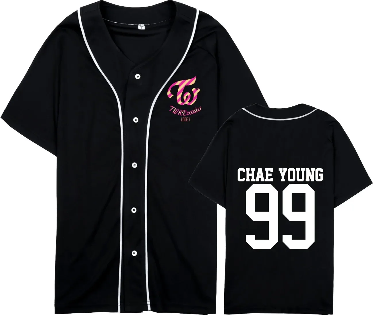 KPOP Twice Merch Baseball Jersey T-shirt JIYHO CHAEYOUNG SANA DAHYUN JEONGYEON TZUYU MINA NAYEON MOMO Short Sleeve Graphic Tees