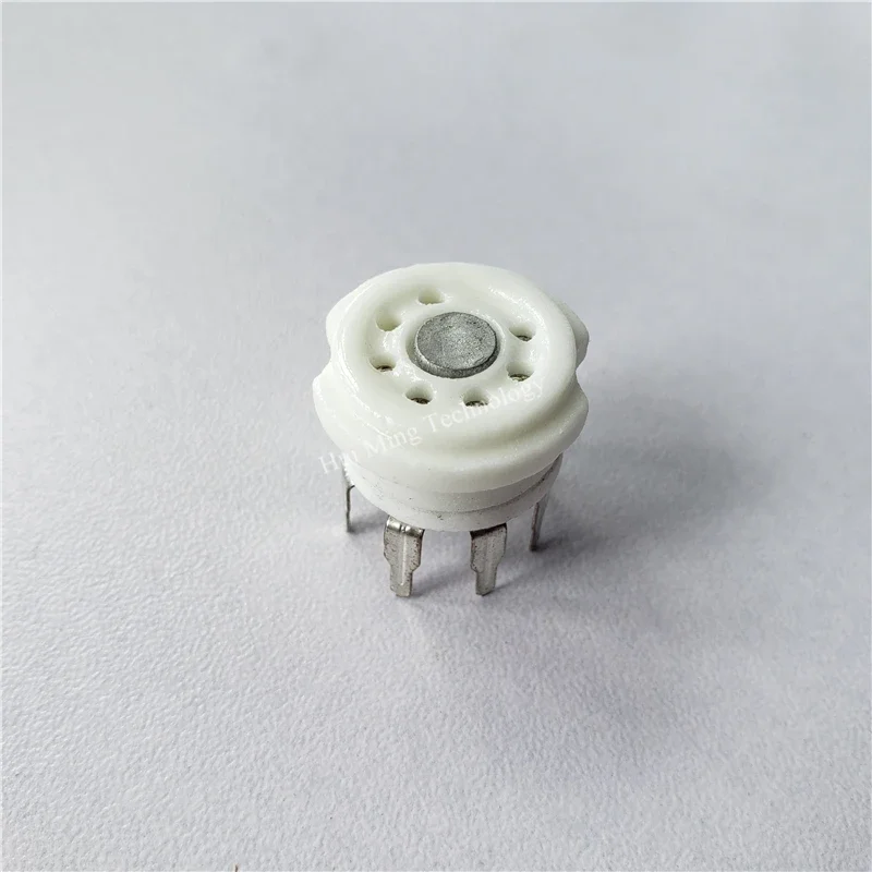 Ceramic tube sockets GZC7-Y GZC7-Y-G Small Block tube holder 7 pin tube Silver socket 6J1 6J2 2P2 6Z4 6K4 6A2 EC92 EAA91