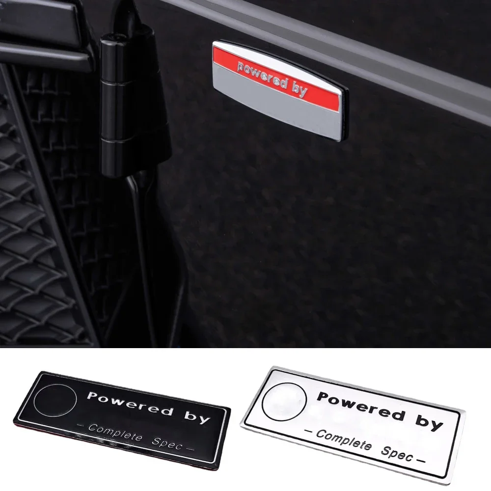 For BRABUS Powered by Emblem Sticker BRABUS Fender Sticker Car Door Side Marker Sticker