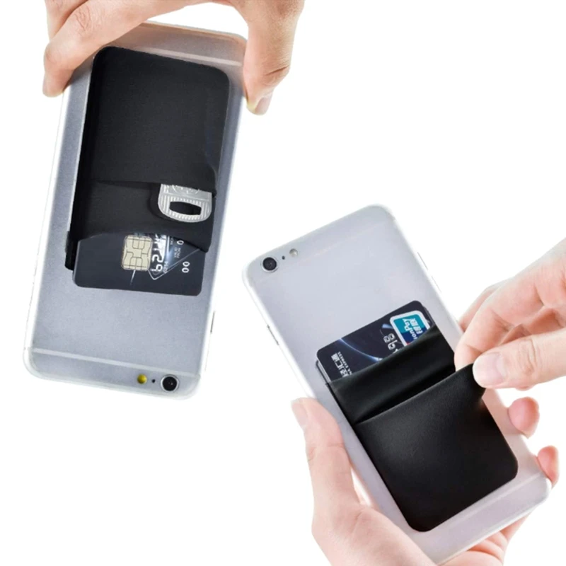 AFUNTA Portacarte Adesivo In Lycra Per Cellulare – 4 Pezzi, Per Carte E Chiavi