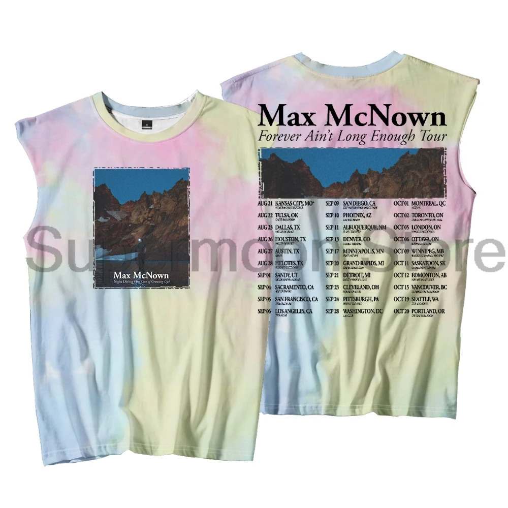 

Merch Max McNown Forever Ain't Long Enough Tour Tank Tops Unisex Sleeveless Vest Women Men Outdoor Streetwear Tops