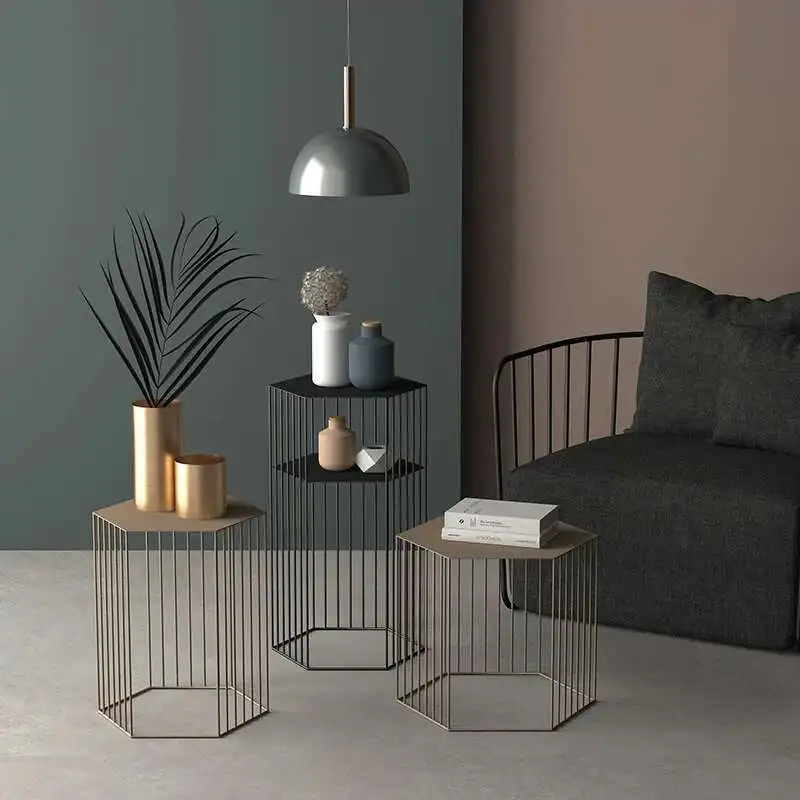 

Metal Round Coffee Table Gold Living Room Small Luxury Coffee Table Decor Modern Furniture Mesa Auxiliar Home Decoration