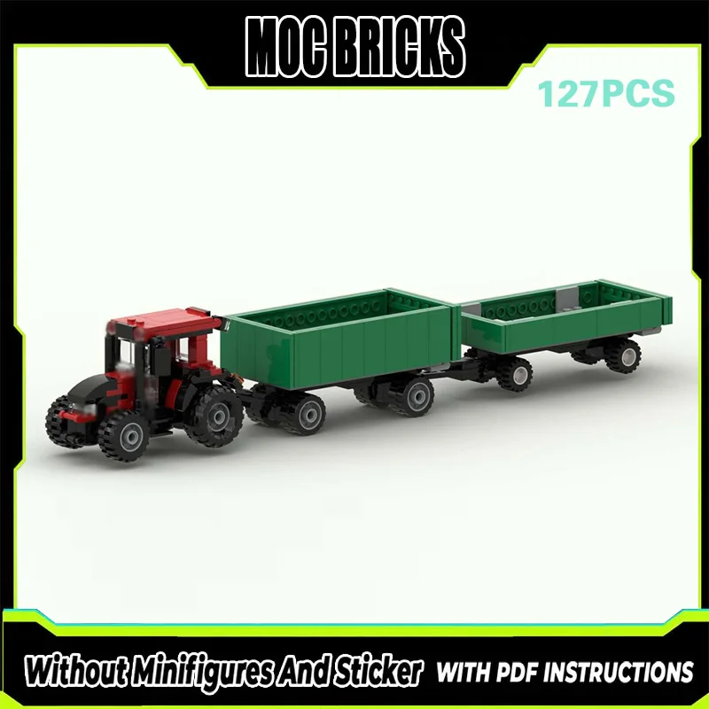 

Конструктор MOC: Городской Автомобиль, Тяжелый Транспорт, Трактор-Прицеп, Модульная Технология, Подарки, Набор для Сборки, Детские Игрушки