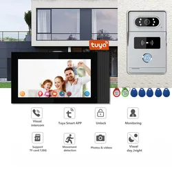 1080P Video Intercom System DoorPhone For Home TUYA Wireless WiFi Smart With Infrared Night Vision Doorbell Motion Detection