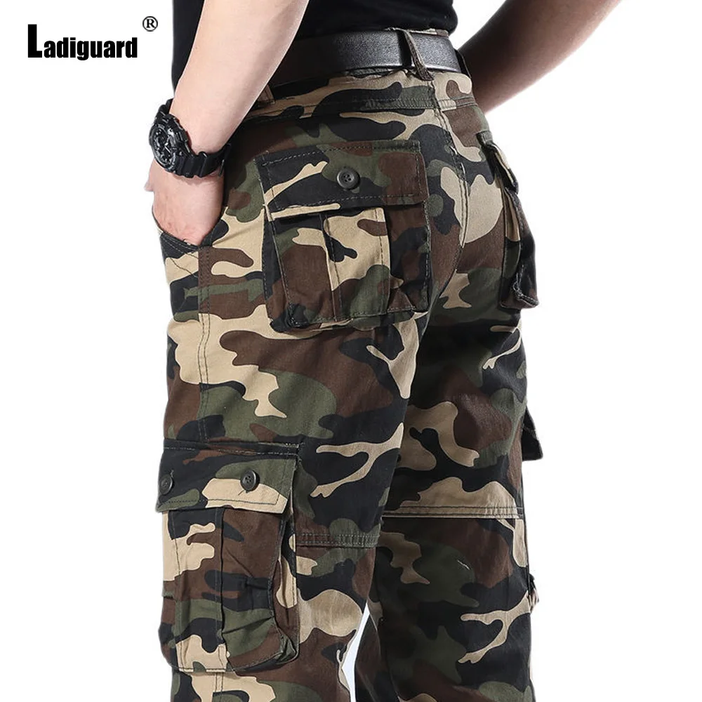 Vintage harajuku Pants 2022 Autumn Moto & Bike Pants Big Mens Fashion Multi Zipper Pockets Trouser Outdoor camouflage Pant Homme