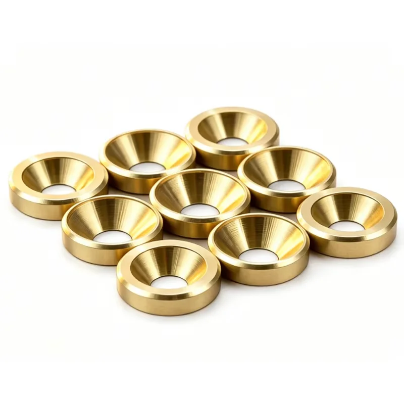 50pcs H59 Brass Countersunk Washer Copper Fish Eye Washer Solid Concave Screw Washer Metal Shim M3 M4 M5 M6 for Screw Bolt DIY