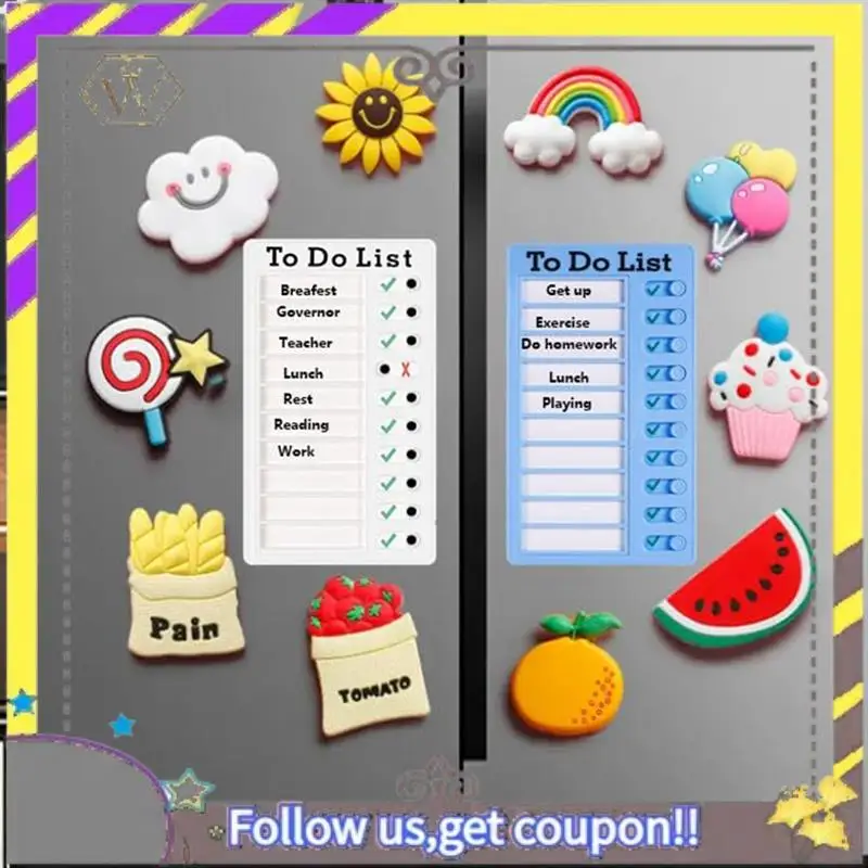 

New 4Pcs Dry Erase Memo List Board Chore Chart RV List Board With 10 Dry Erase Paper