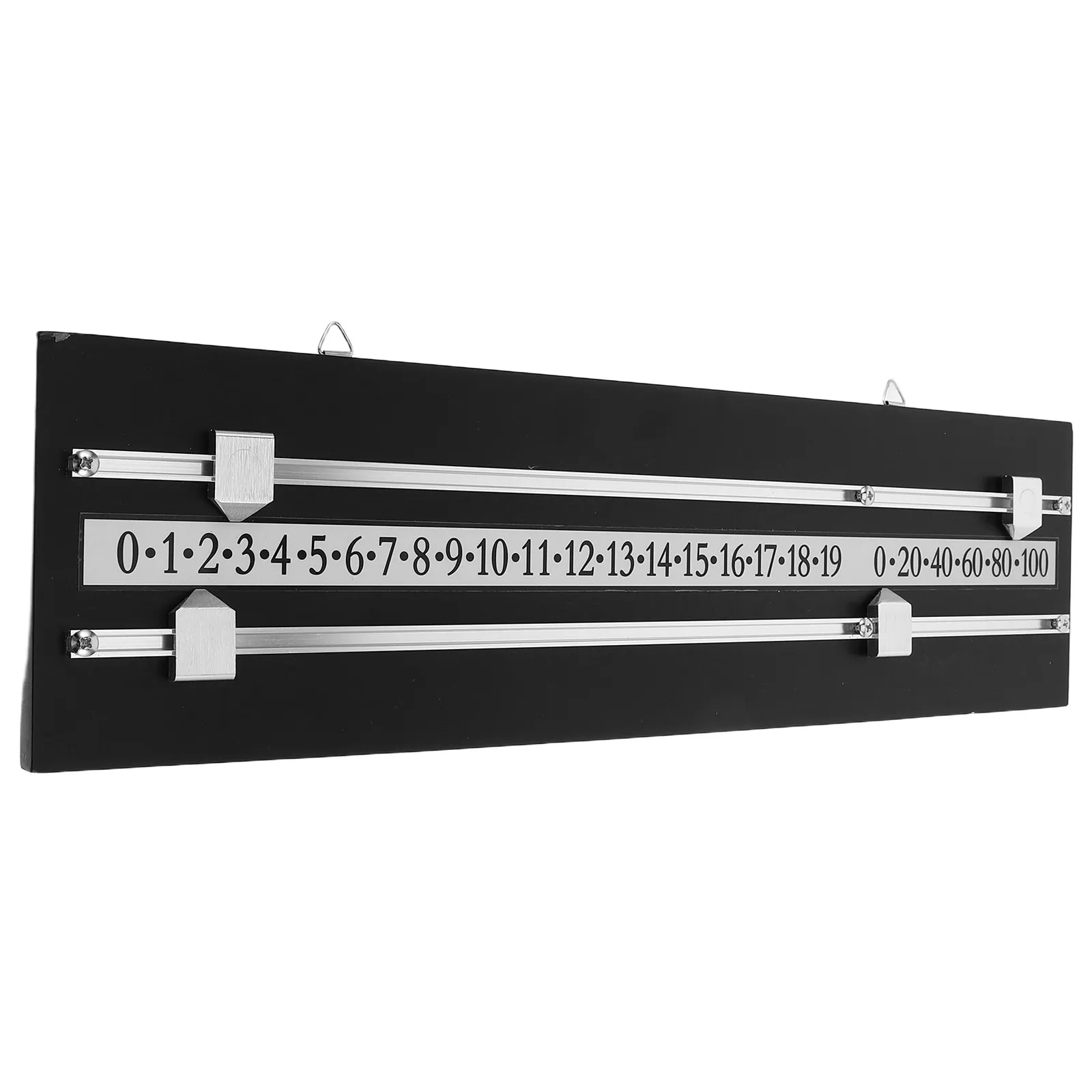 

1Set Snooker Scoreboard Wall Hanging Dual Tracks Reusable Score Keeper Board Rectangular Design for Billiards Pool Table