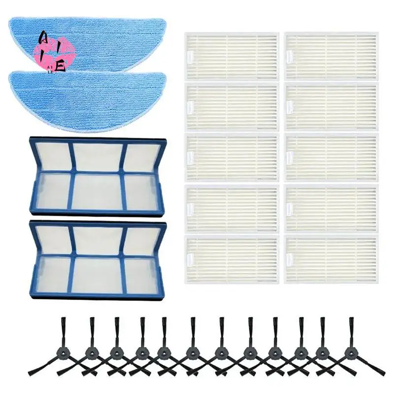 A11E-Dust Filter Side Brush Efficient Hepa Filter For Ilife V5pro V50 V55 X5 V5S Pro V5 V5S V3 V3S Robot Vacuum Cleaner Parts