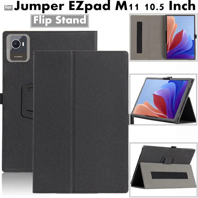 for Jumper EZpad M11 10.5 Inch Android Tablet High Quality Skin Feel Leather Multiple Angles Stent Flip Tablet Protection Case