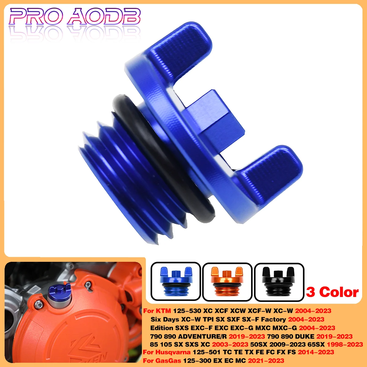 

CNC Engine Oil Filler Plug Cap Cover For KTM 125 250 300 350 400 450 500 530 XC XCF XCW XCF-W XCW 04-23 DUKE 790 890 ADVENTURE/R
