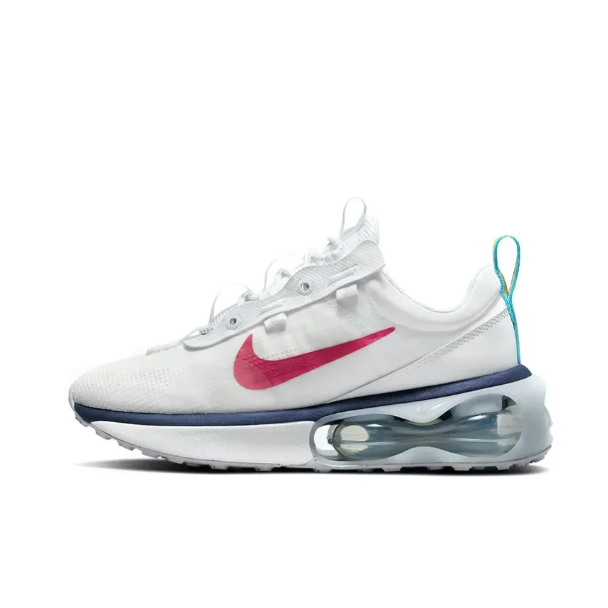 Nike original Air max 2021 low-top men and women fashion casual shoes comfortable wear sports shoes white blue red