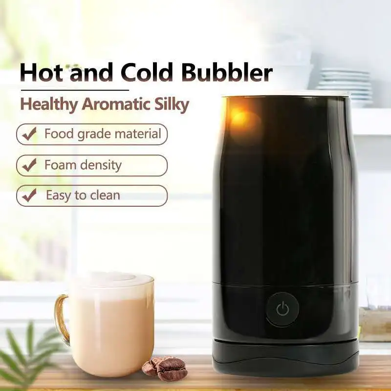 Electric Milk Frother New 6 in 1 Milk Frothing Pitcher Froth Heater Cold and Hot Milk Foaming Maker