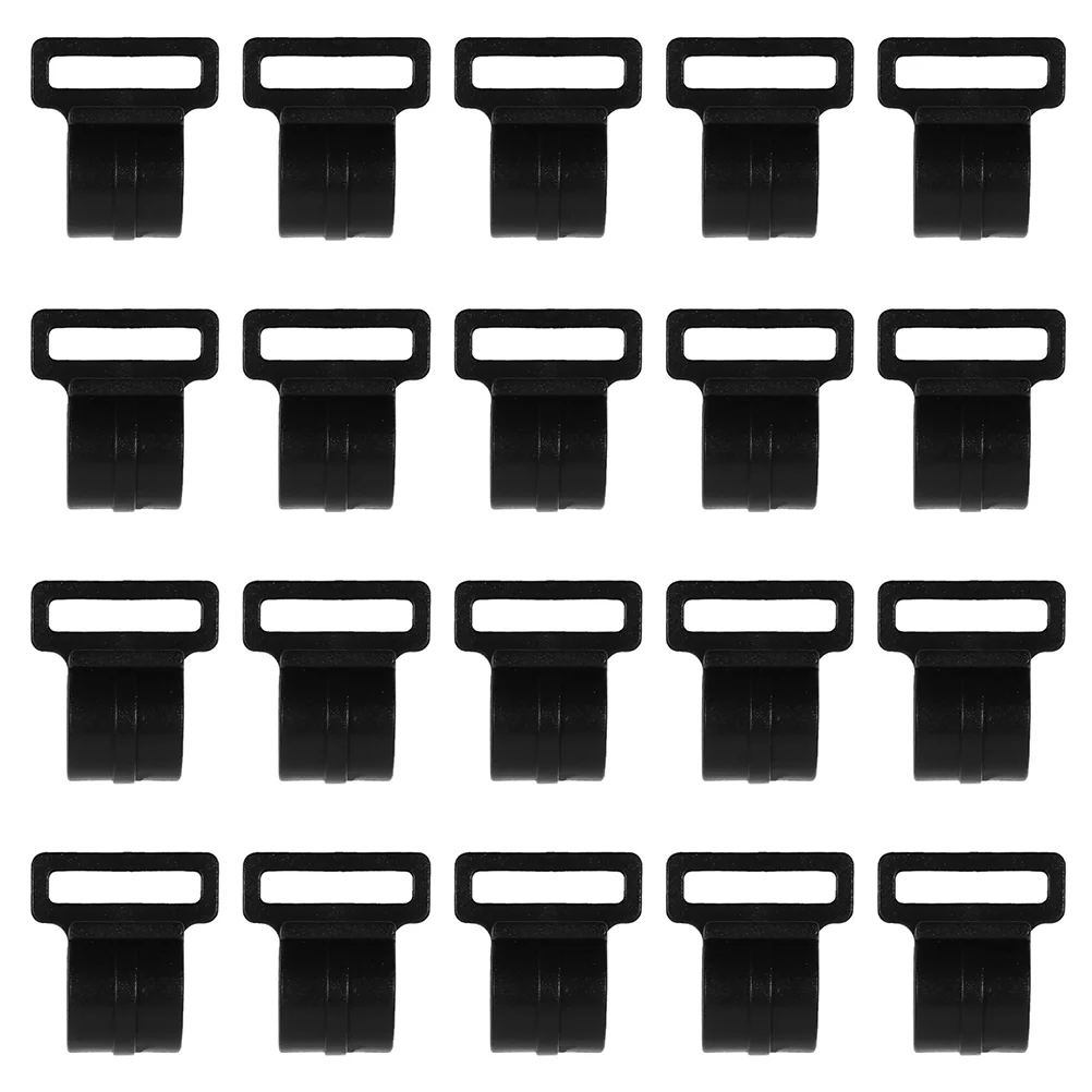 

30 Pcs Tent Pole Accessories Camping Awning Clips Tool Cloth Fixed Canopy Connecting Hooks Suspension Plastic Locking