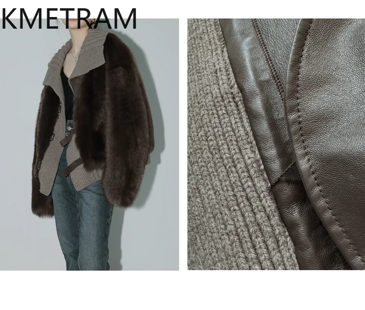 KMETRAM 100% Naturalne Wełniane Płaszcze z Kożucha Toskańskiego dla Kobiet Oversize Prawdziwe Futro Odzież Wierzchnia Nowe Zimowe Ubrania 2025 ropa mujer