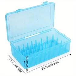 1pc 42-Axis Sewing Thread Spool Box,Bobbin Storage Case,Plastic Needle Spool Organizer,Household DIY Sewing Supplies Accessories