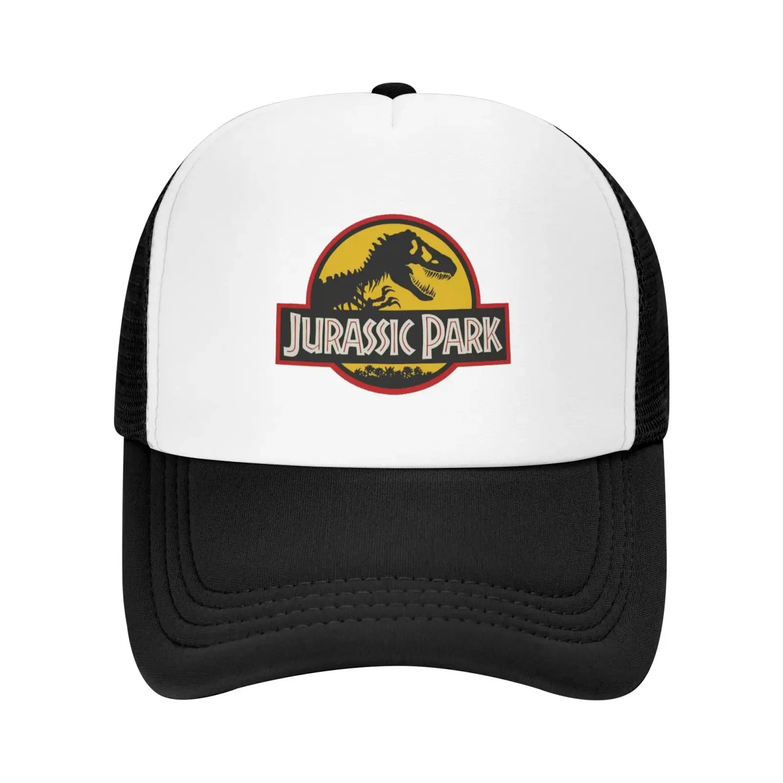 Jurassic Park Canvas Mesh-Back Cap Tactical Glock Print Trucker Hat for Men Women Adjustable Outdoor Dad Hat Baseball Cap Summer