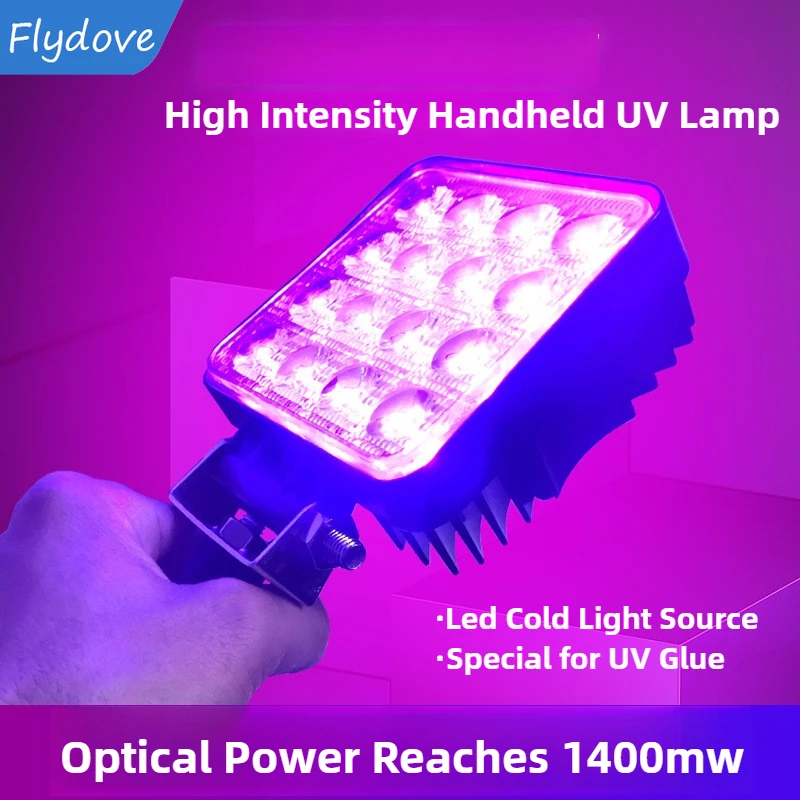 

УФ-лампа для отверждения 365 нм 395 нм 405 нм Ручной УФ-свет для поделок из смолы Бестеневой клей Чернила для отверждения ювелирных изделий Кристаллический клей