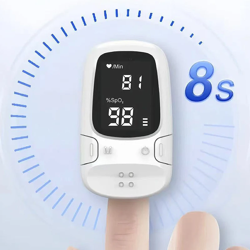 Finger Pulse Oximeter OLED Blood Oxygen Saturation Heart Rate Monitor Oxymeters Medical With Respiratory Digital Oximeter