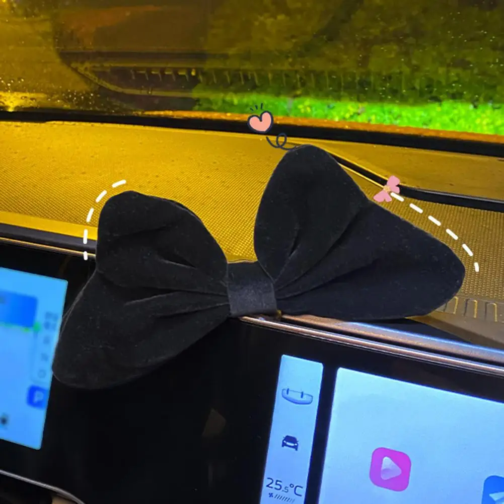 Anti-crack  Useful Bowknot Design Display Mold Fabric Car Decor Easy to Install   Car Accessories