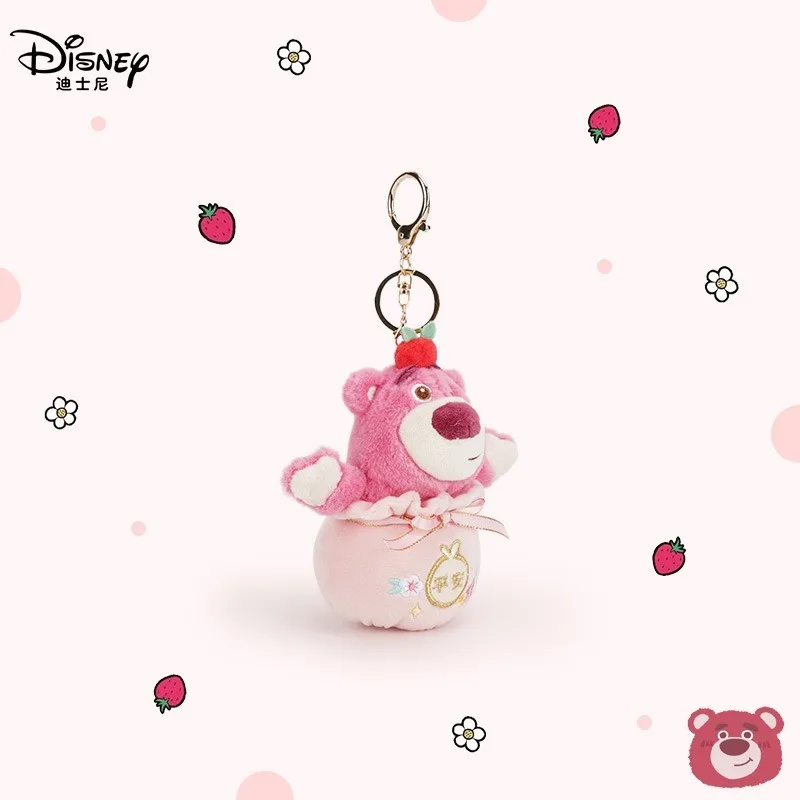 

Подлинный клубничный медведь Disney Peaceful Joy, плюшевая задняя упаковка, брелок, подвеска для девочек, лучший подарок на день рождения, Рождественский подарок