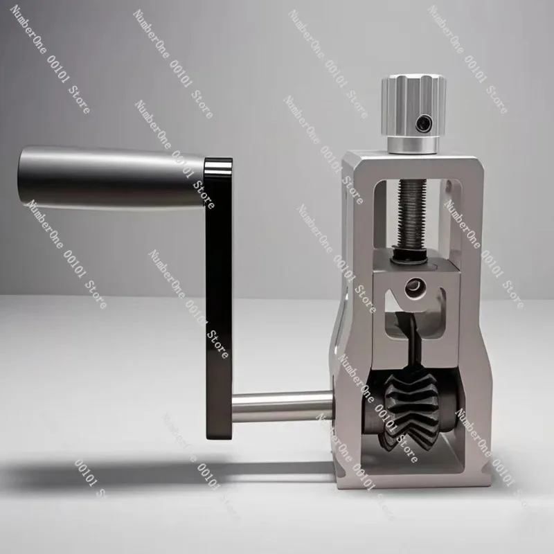 Quick-change blade mini wire stripper - can be powered by drill or hand-cranked for scrap wire stripping