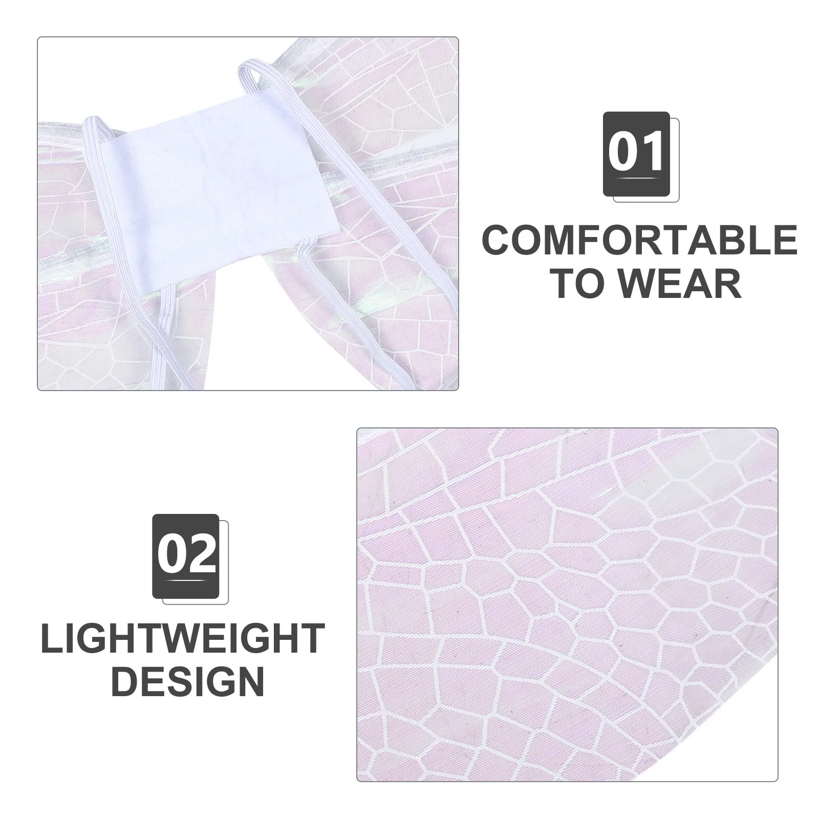 Libellenflügel-Feenkostüm, leicht, für Erwachsene, Damen, Maskerade, Festival, Party, Cosplay, Flügelzubehör, Requisiten